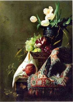 unknow artist Floral, beautiful classical still life of flowers.115